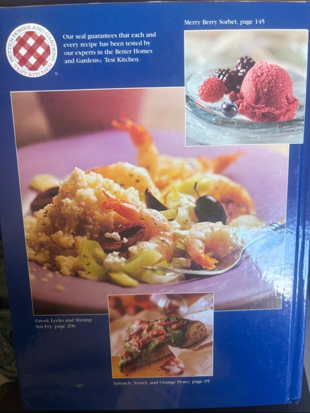Vintage Better Homes and Gardens Annual Recipes 1998 – Cream and Blue Cover